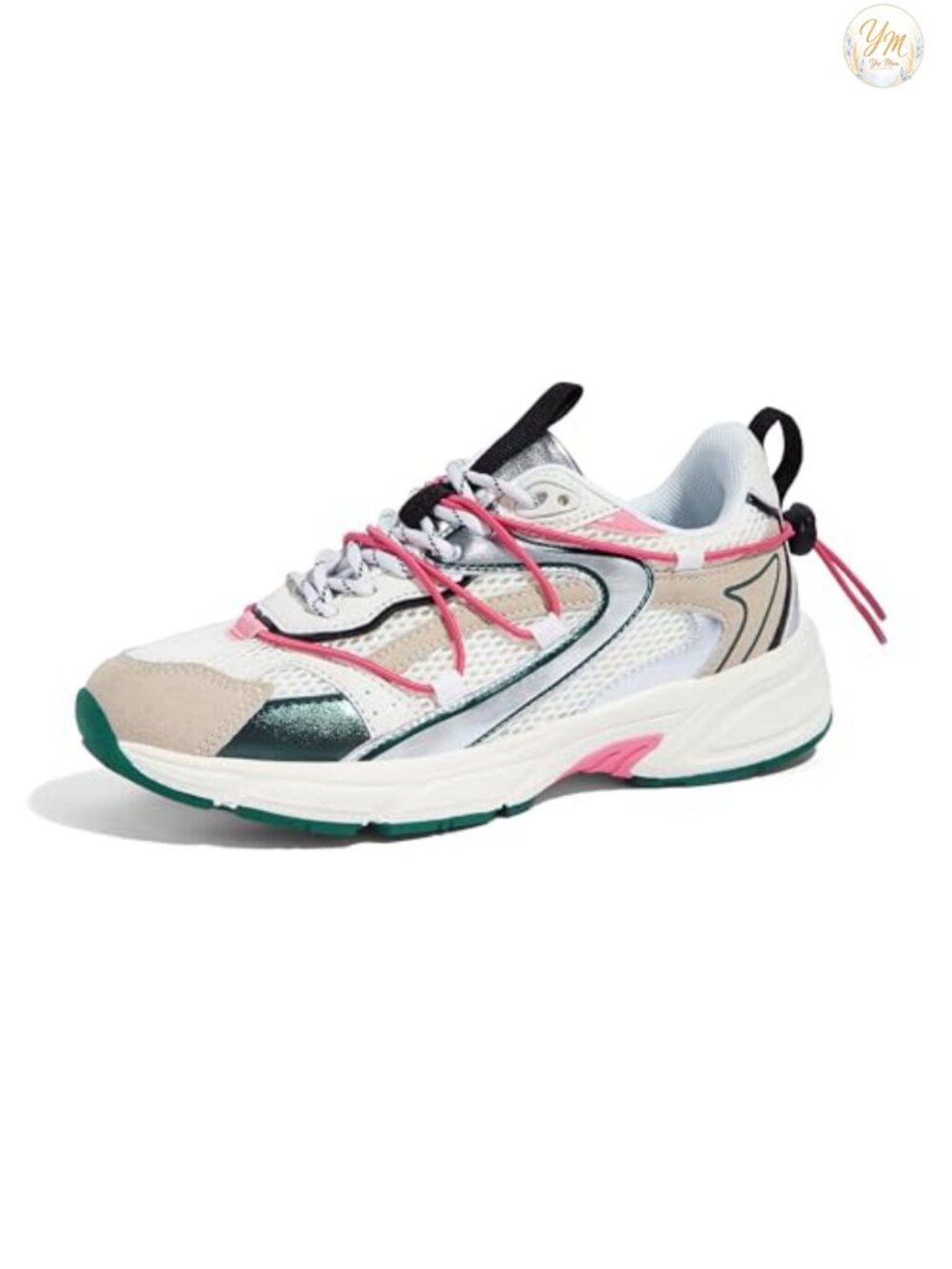 Platform Mesh Athletic Sneakers Lace-Up Running Walking Shoes